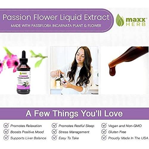 Paquete de Extractos de Valeriana y Flor de Pasión Maxx Herb 240ml