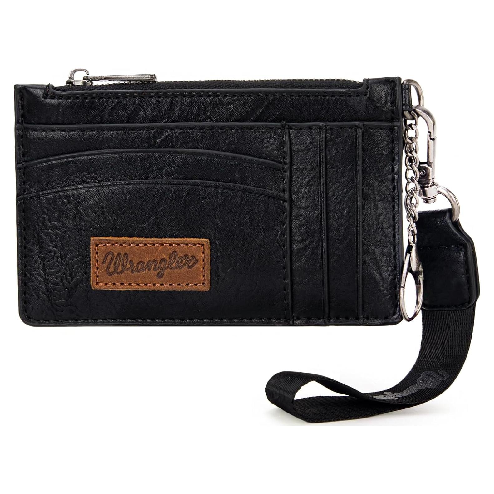 Titular de Tarjeta Montana West Wrangler Negro RFID 6 Ranuras