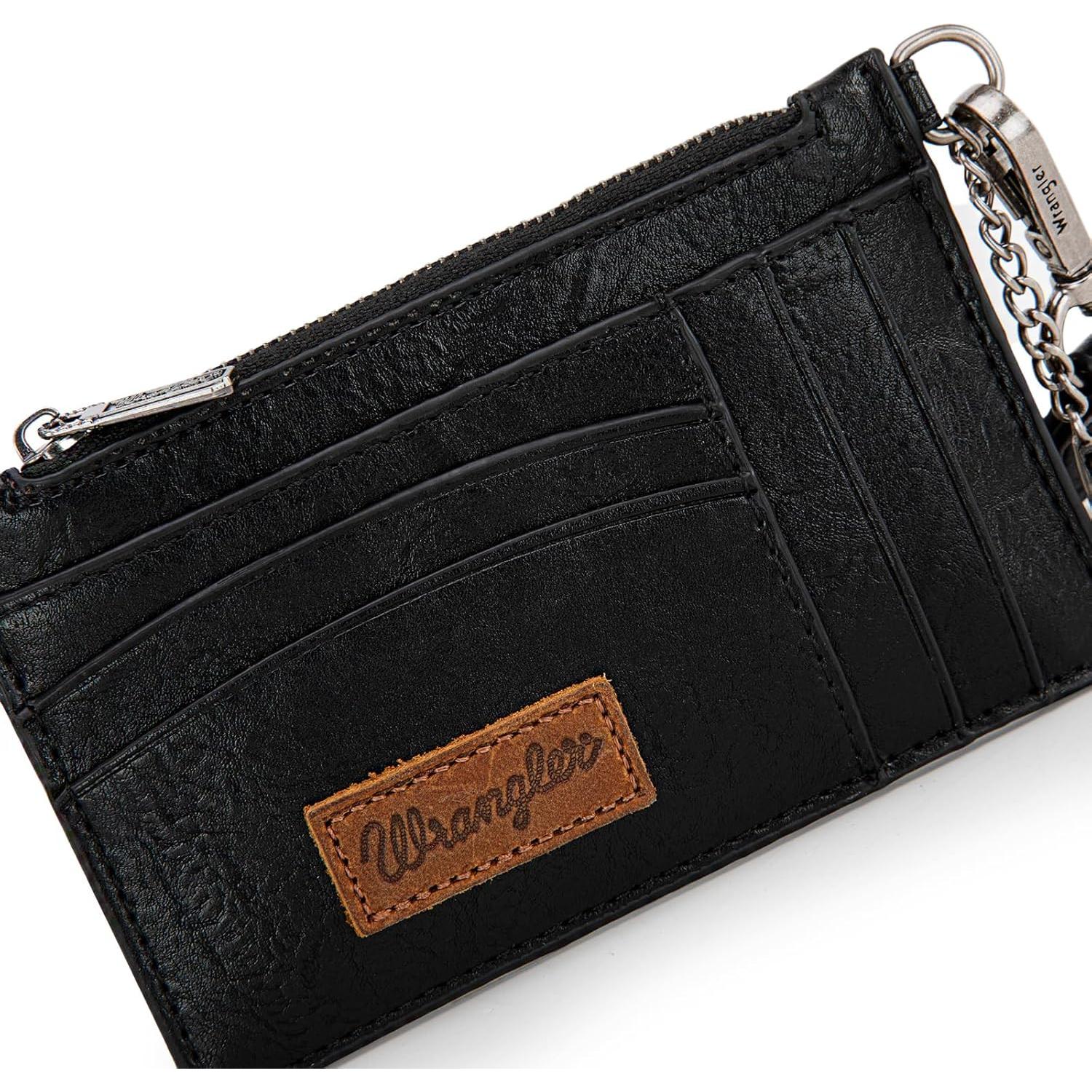Titular de Tarjeta Montana West Wrangler Negro RFID 6 Ranuras