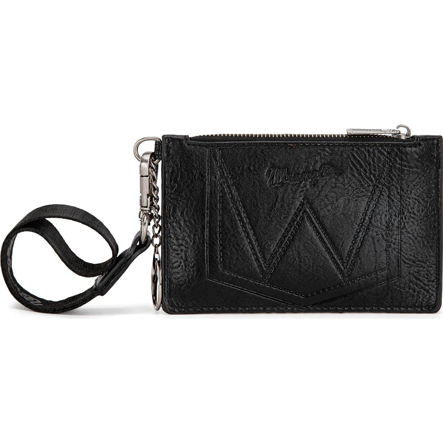 Titular de Tarjeta Montana West Wrangler Negro RFID 6 Ranuras