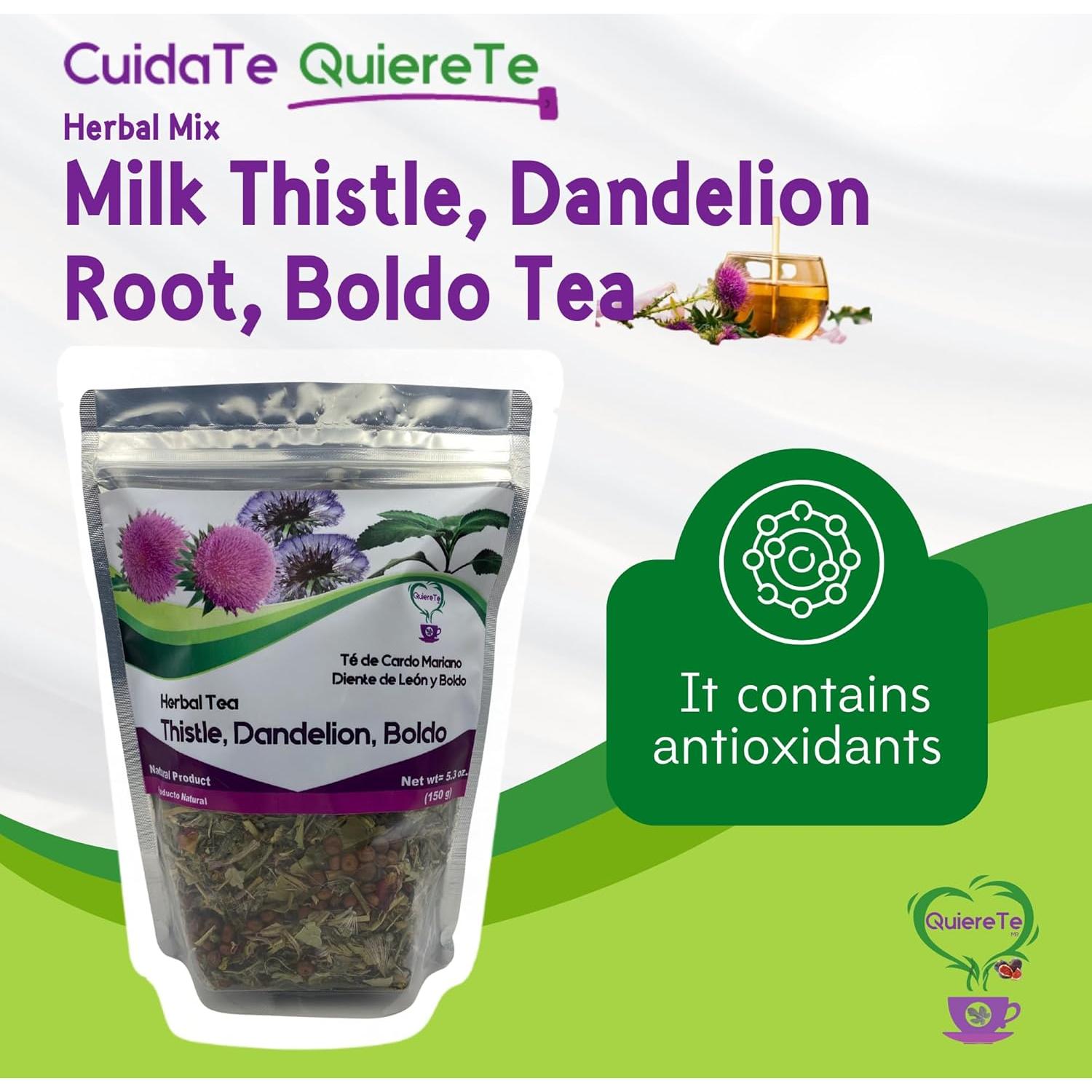 Té Herbal 100% Natural Quiere Té - Desintoxicación Hígado