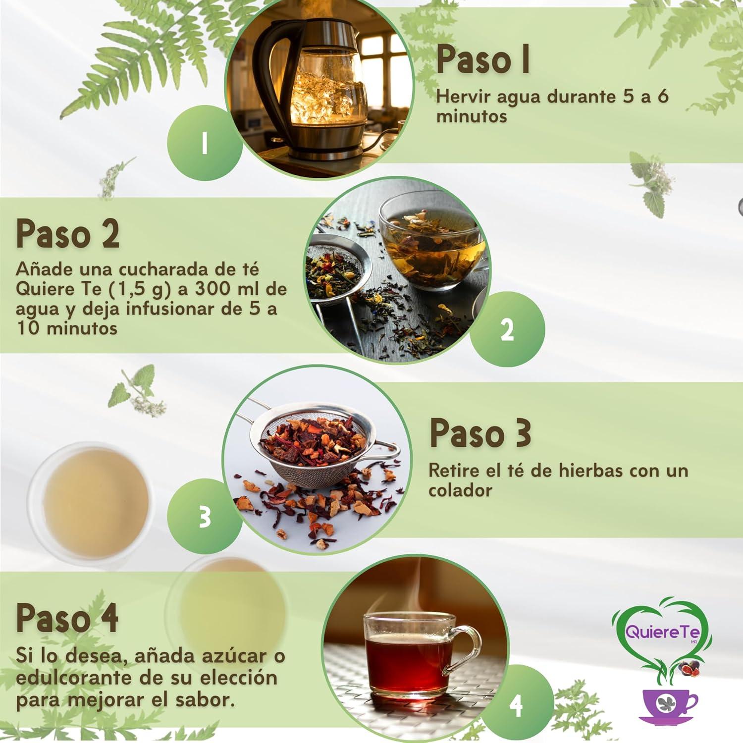 Té Herbal 100% Natural Quiere Té - Desintoxicación Hígado