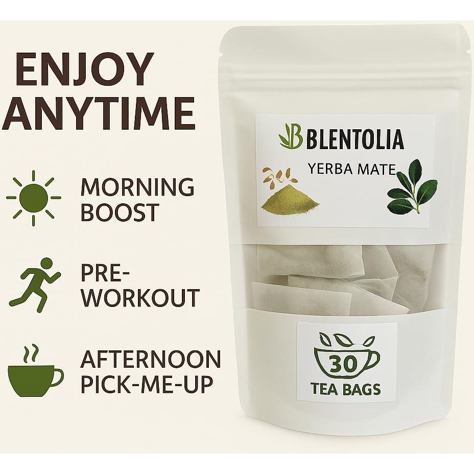 Té de Yerba Mate Blentolia - 30 Bolsitas Ecológicas - Energía Natural