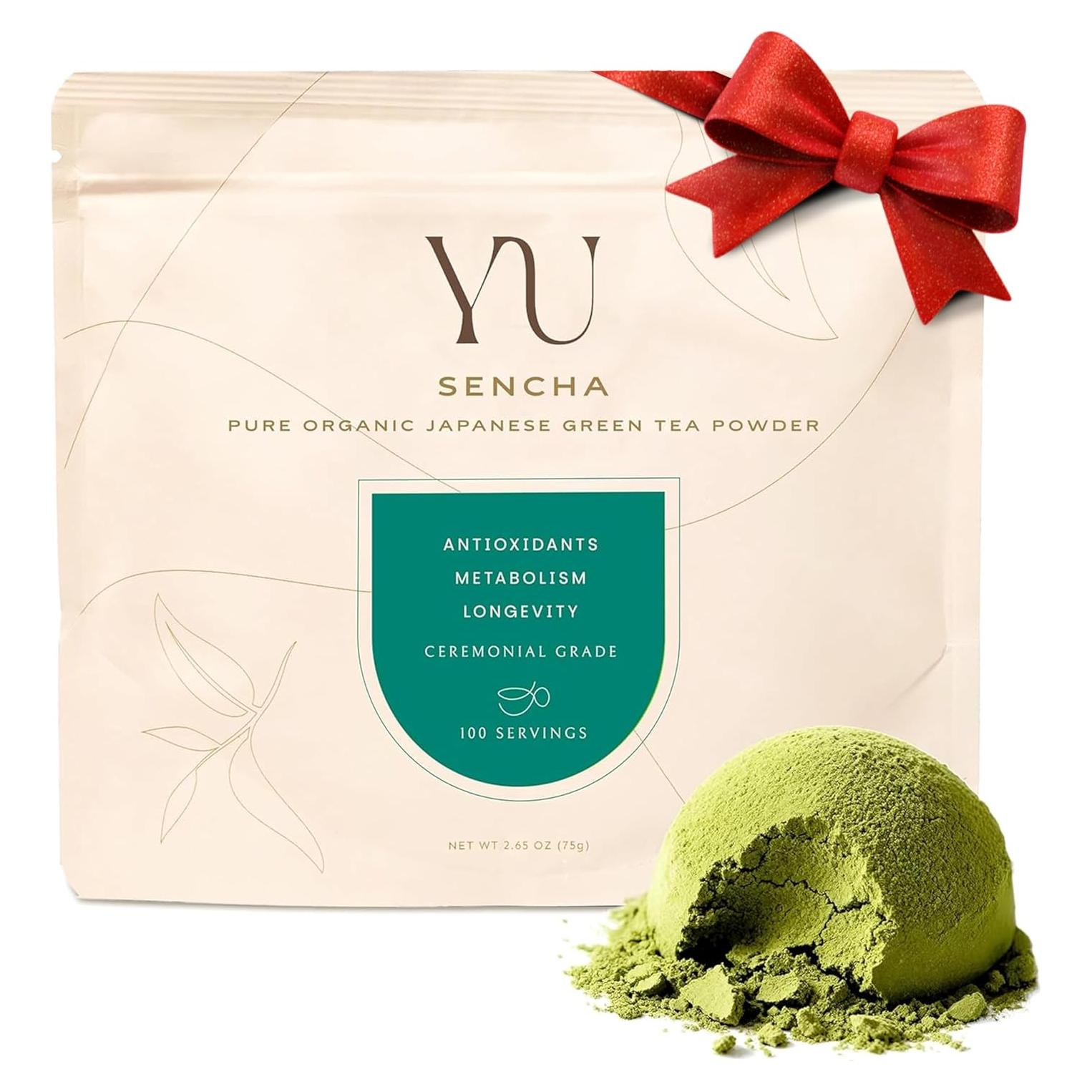 Té Verde Sencha Orgánico Yu Tea, 100 Porciones, 75 g