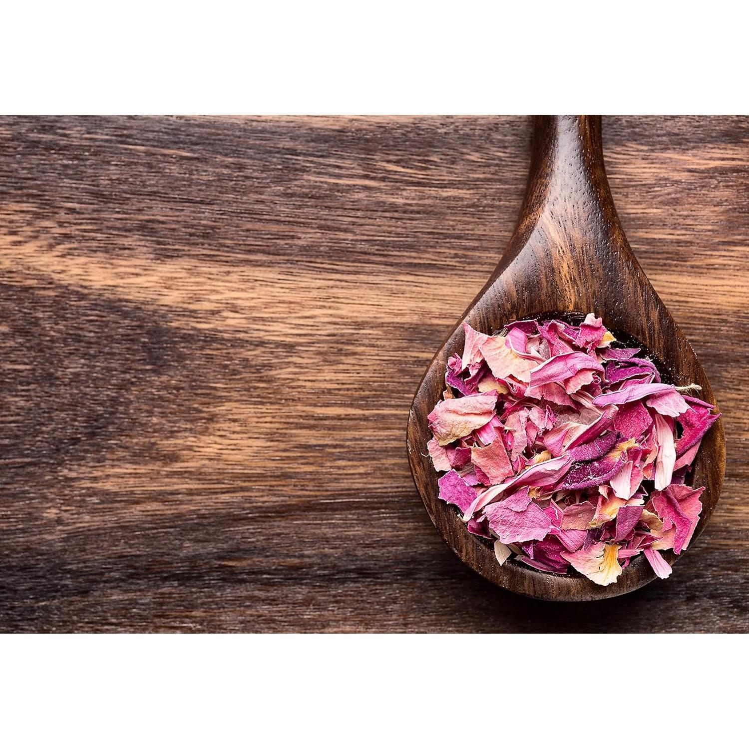 Pétalos de Rosa Damascena 100% Naturales Comestibles 10g