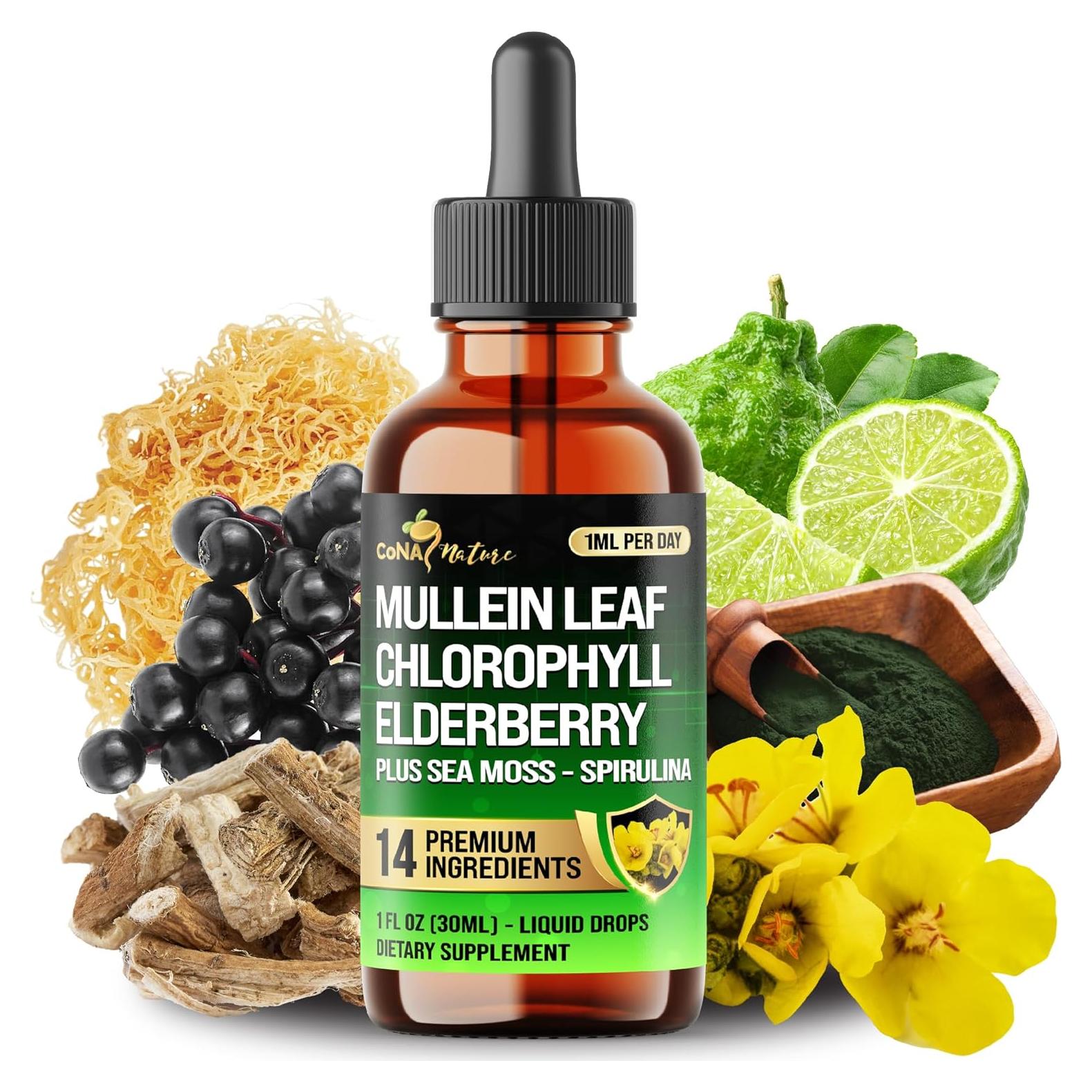 Gotas Líquidas 14en1 Mullein - Apoyo Respiratorio 29.57 ml