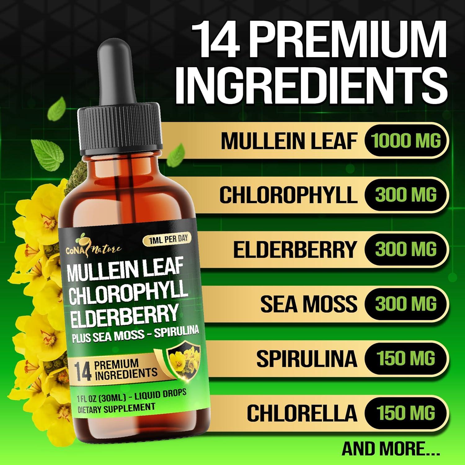 Gotas Líquidas 14en1 Mullein - Apoyo Respiratorio 29.57 ml