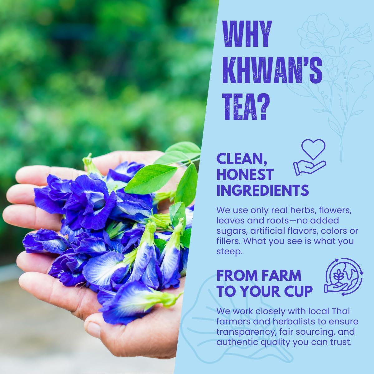 Té de Flores de Guisante Mariposa Khwan 100g - Sin Cafeína