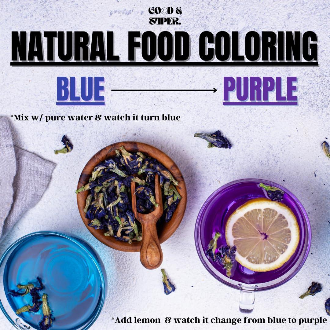 Polvo de Flor de Guisante Mariposa Orgánico 453g - Good & Super