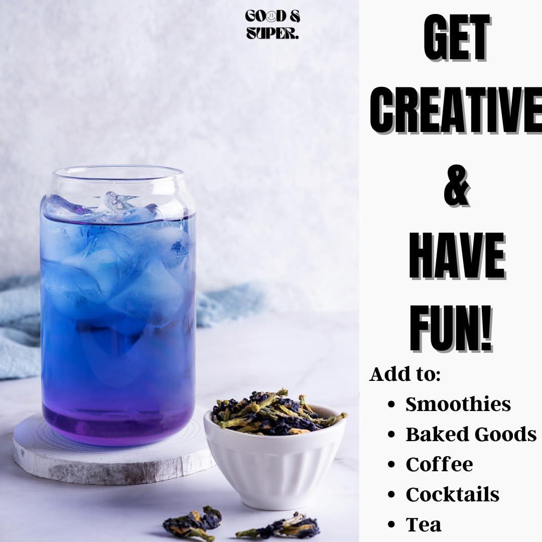 Polvo de Flor de Guisante Mariposa Orgánico 453g - Good & Super