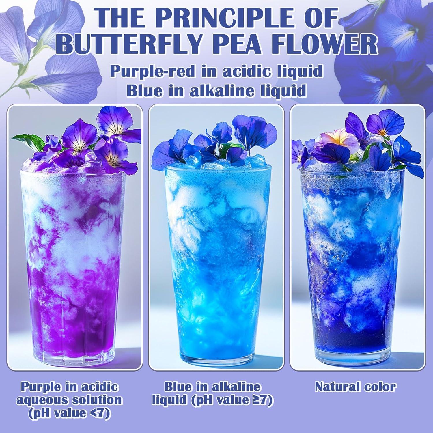 Polvo de Flor de Guisante Mariposa 150g - Colorante Natural Azul