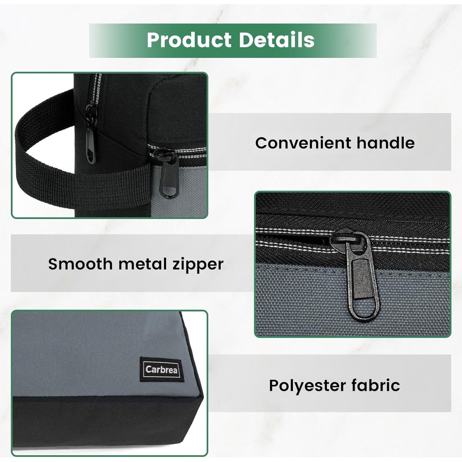 Bolsa de Aseo de Viaje Carbrea Mediana Negra