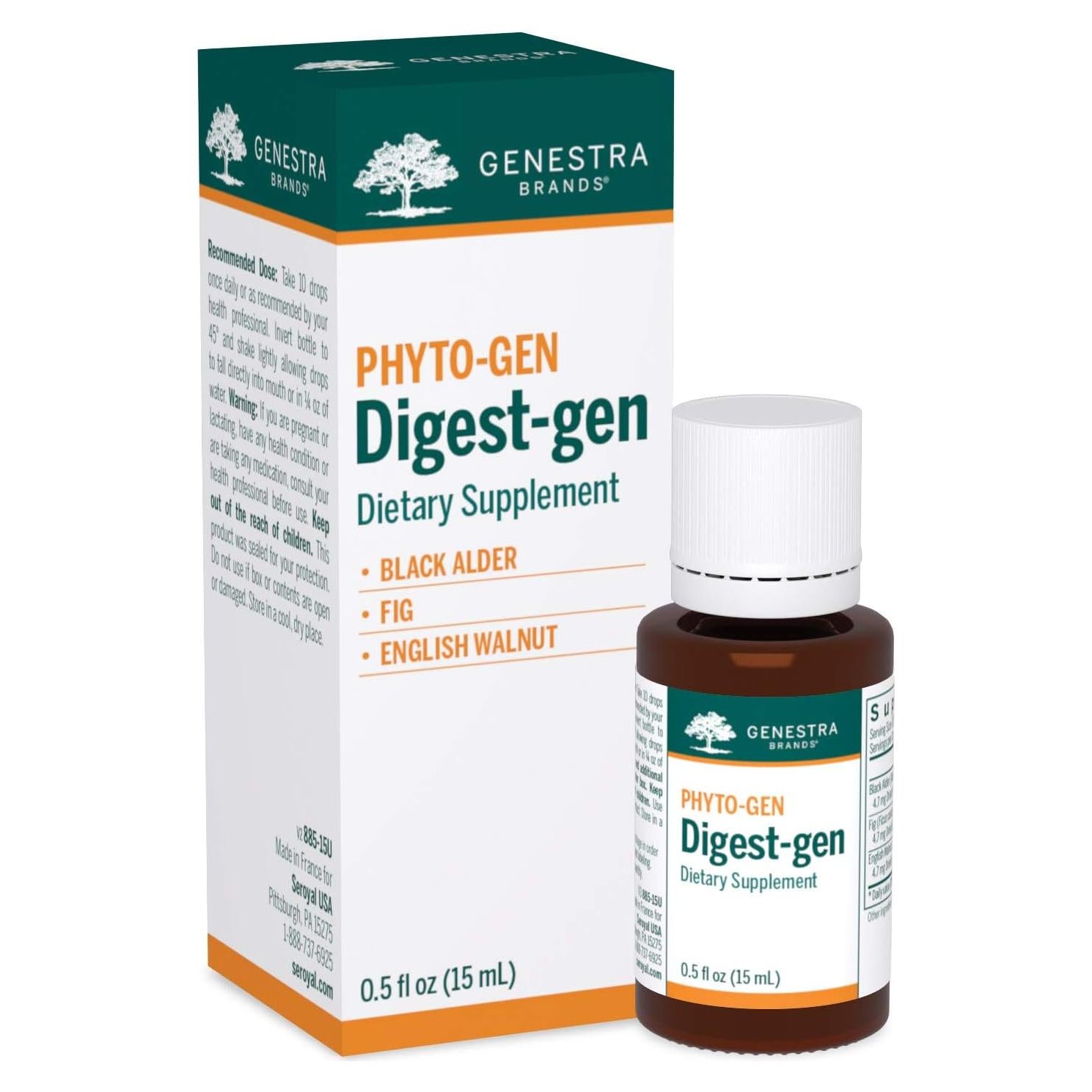 Suplemento Digest-gen Genestra | Aliso Negro, Higo y Nuez 14.79 ml