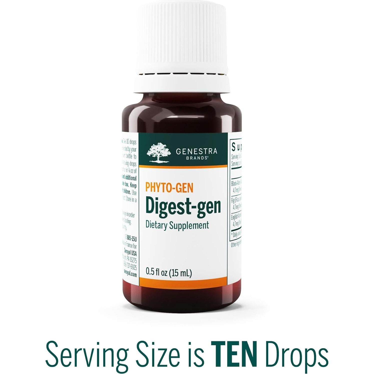 Suplemento Digest-gen Genestra | Aliso Negro, Higo y Nuez 14.79 ml