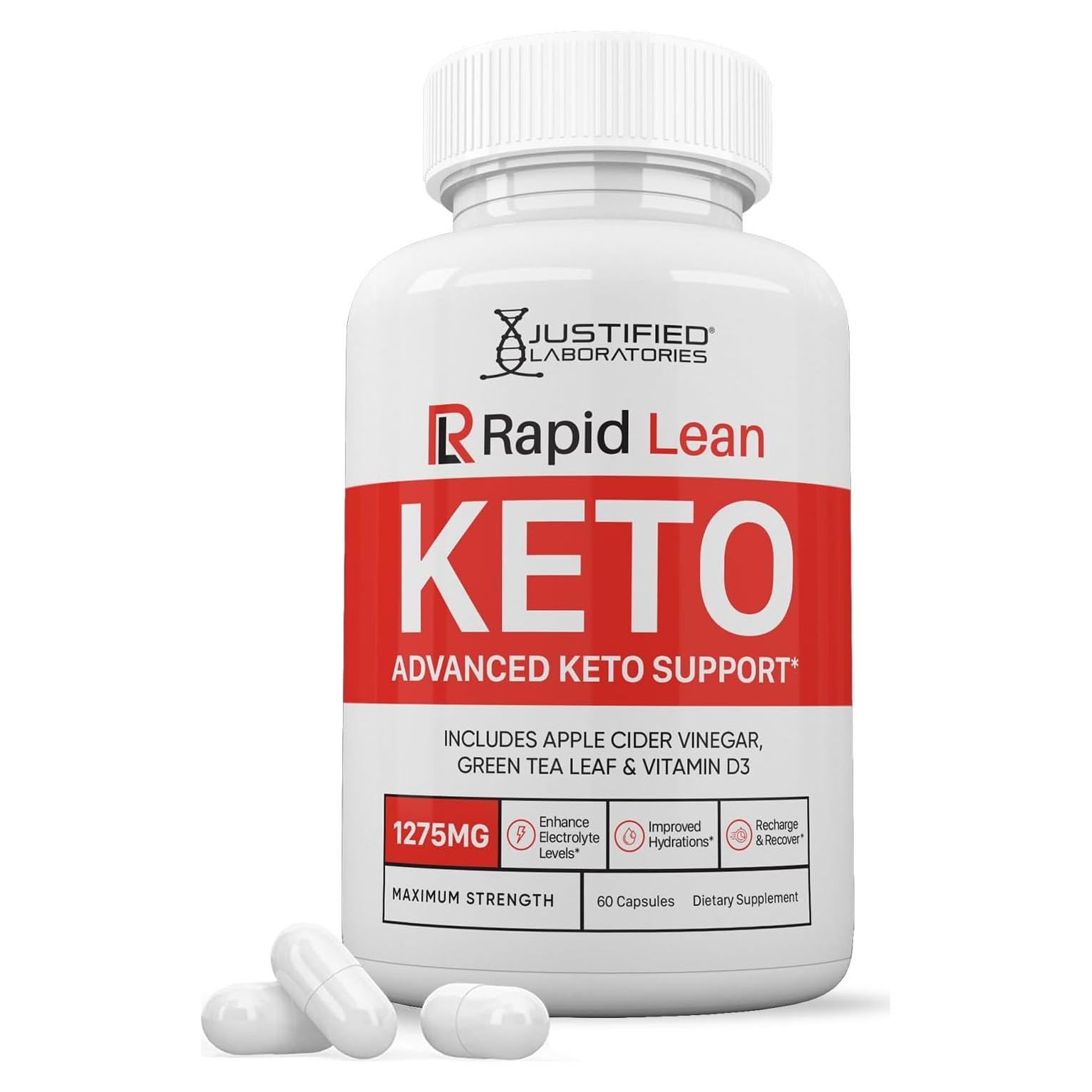 Píldoras Rapid Lean Keto ACV 1275MG - 60 Cápsulas Vegetales