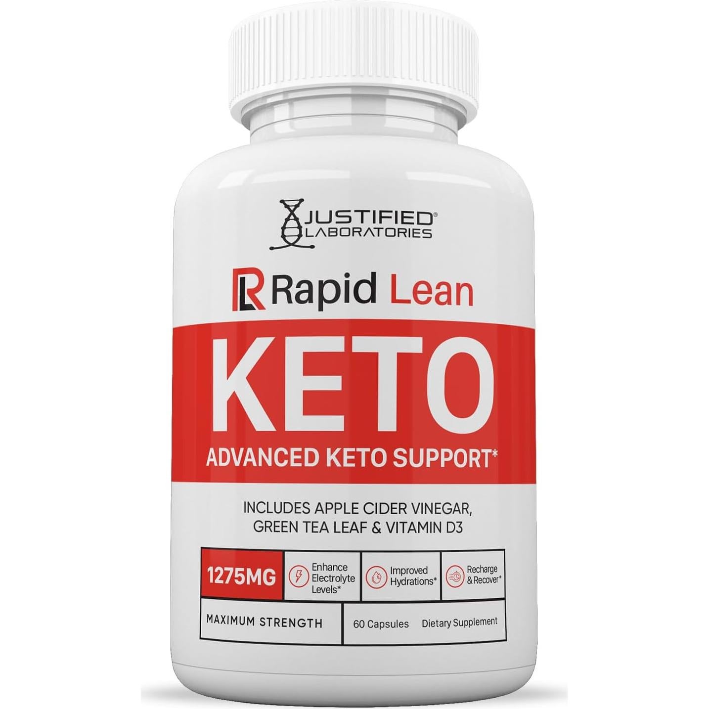 Píldoras Rapid Lean Keto ACV 1275MG - 60 Cápsulas Vegetales