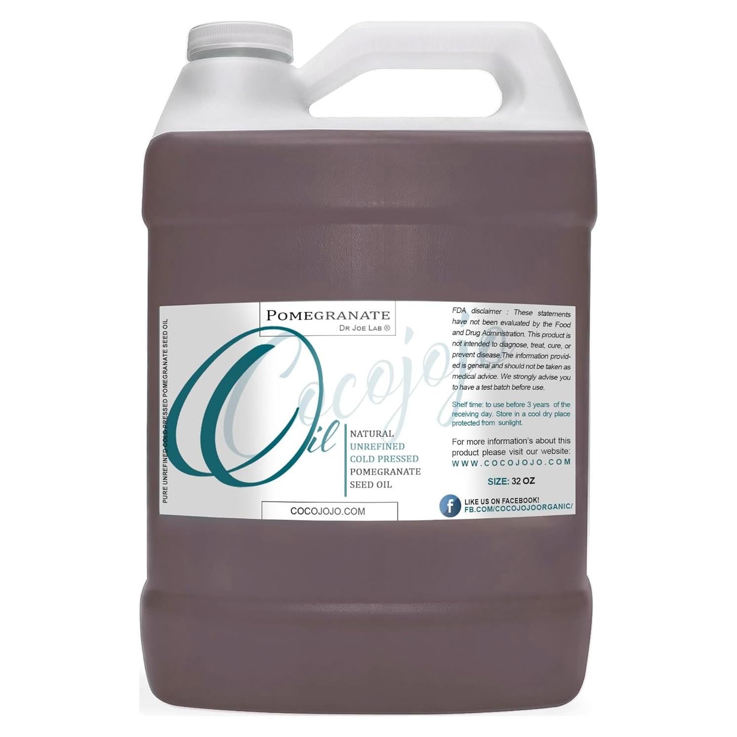 Aceite de Granada 100% Puro Cocojojo 0.95 L Sin Refino