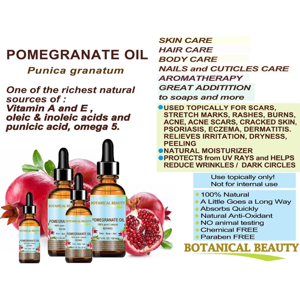 Aceite de Granada 100% Puro Belleza Botánica 30 ml