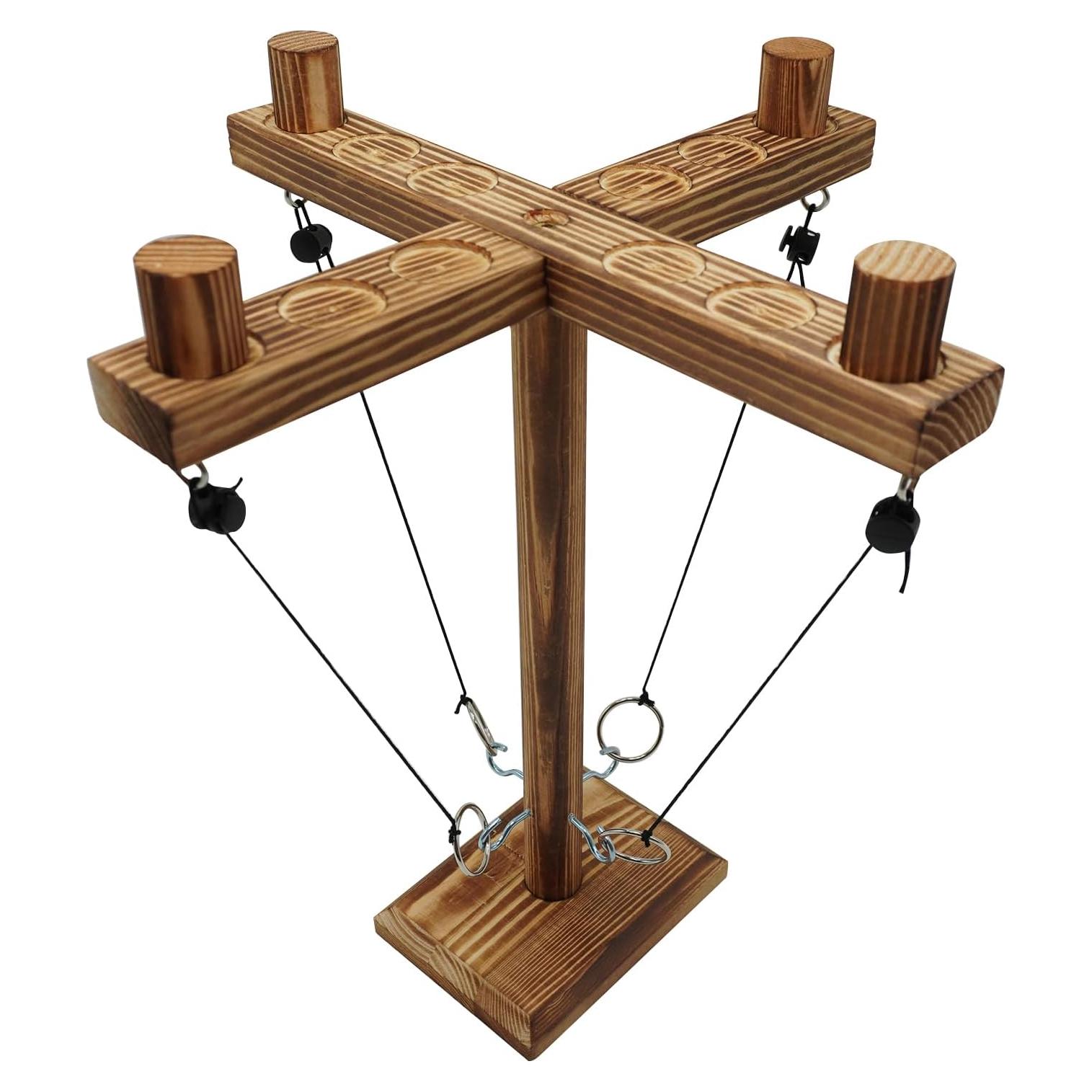 Juego de Gancho y Anillo Gelabur - Madera Ecológica 30 cm