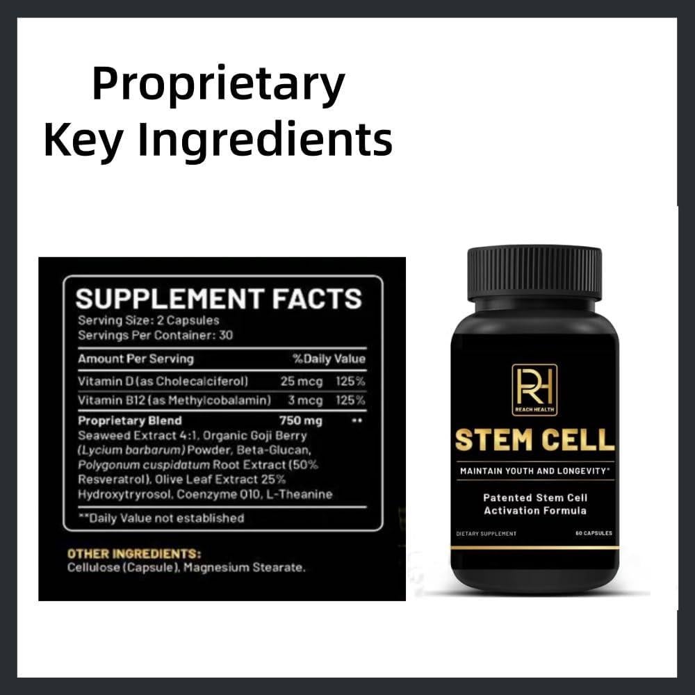 Suplemento de Células Madre Reach Health - 120 Cápsulas