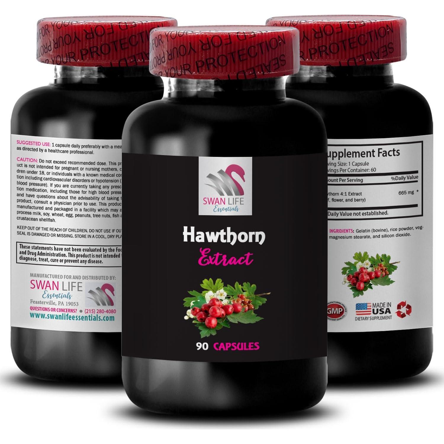 Extracto de Espino SWAN LIFE ESSENTIALS 3 Botellas 180 Cápsulas