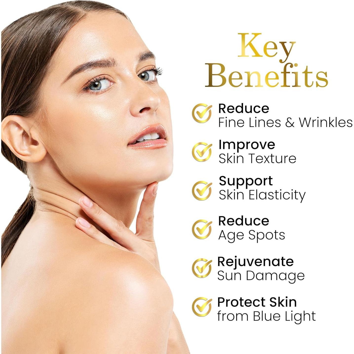 Suero Facial Antioxidante Luxe Beauty con Astaxantina Orgánica 136g