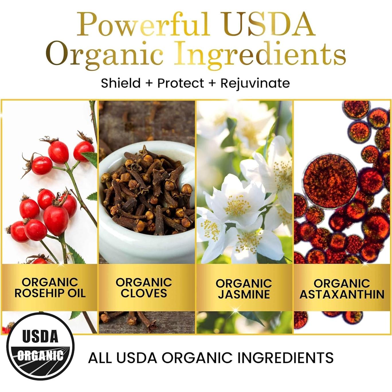 Suero Facial Antioxidante Luxe Beauty con Astaxantina Orgánica 136g