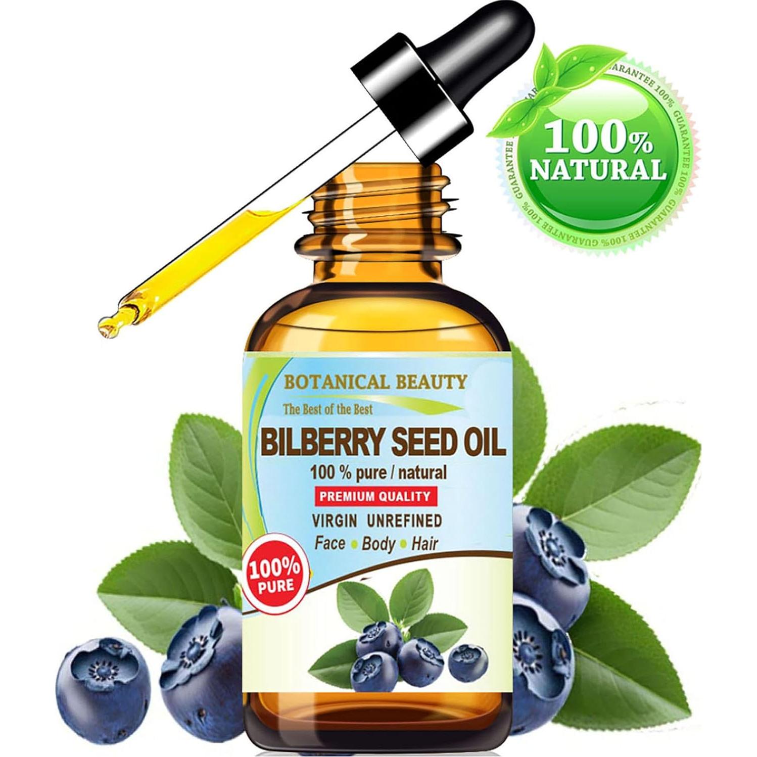 Aceite de Semilla de BILBERRY 100% Puro Virgen 29.57 ml