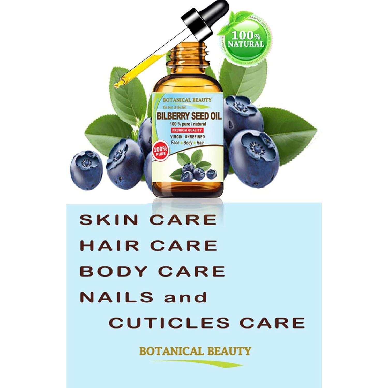 Aceite de Semilla de BILBERRY 100% Puro Virgen 29.57 ml