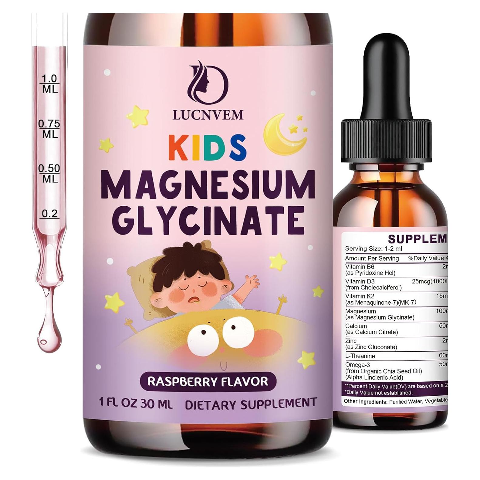 Gotas Líquidas de Glicinato de Magnesio LUCNVEM 2x30ml Frambuesa