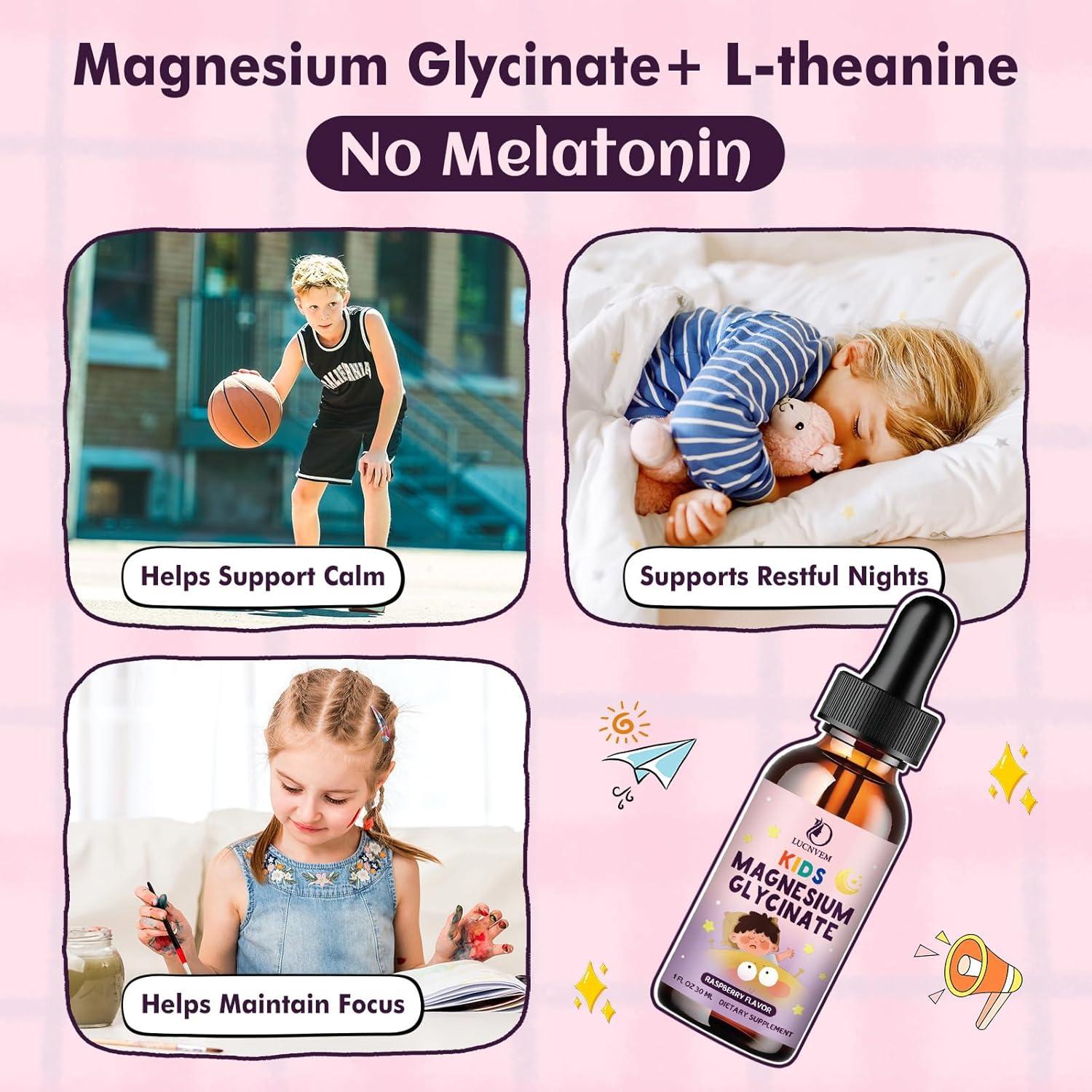 Gotas Líquidas de Glicinato de Magnesio LUCNVEM 2x30ml Frambuesa