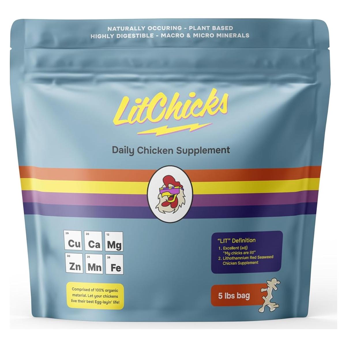 Algas Marinas Calcificadas LitChicks 2.27kg para Gallinas