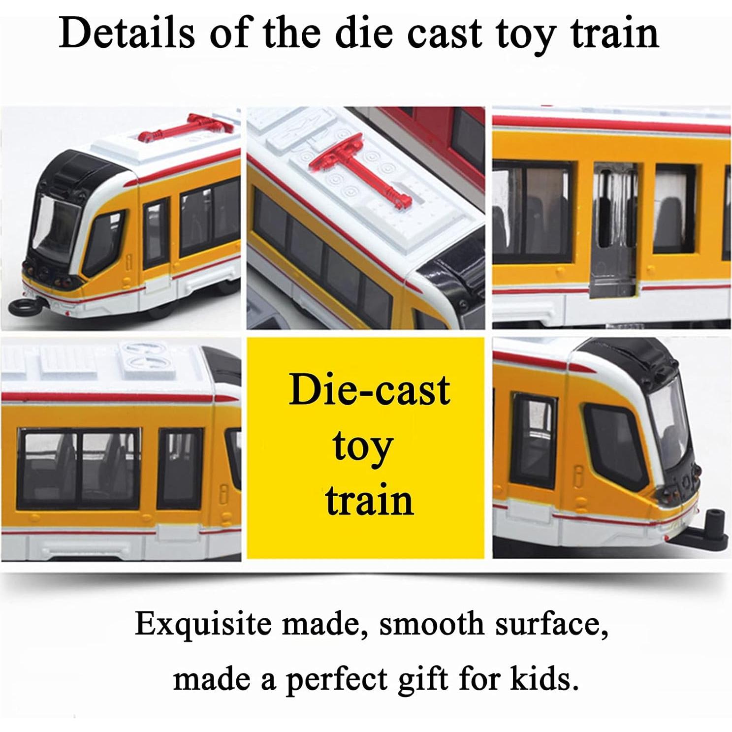 Juego de Trenes OTONOPI Set 4 Locomotoras Alta Velocidad