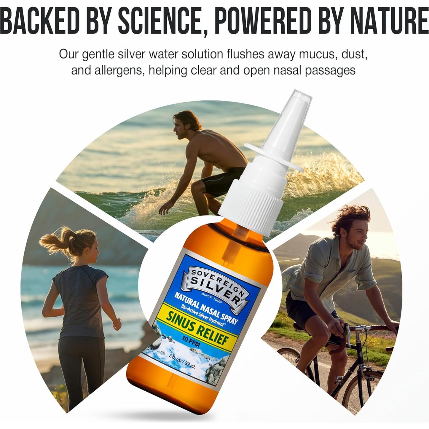 Spray Nasal de Plata Coloidal Sovereign Silver 59 mL