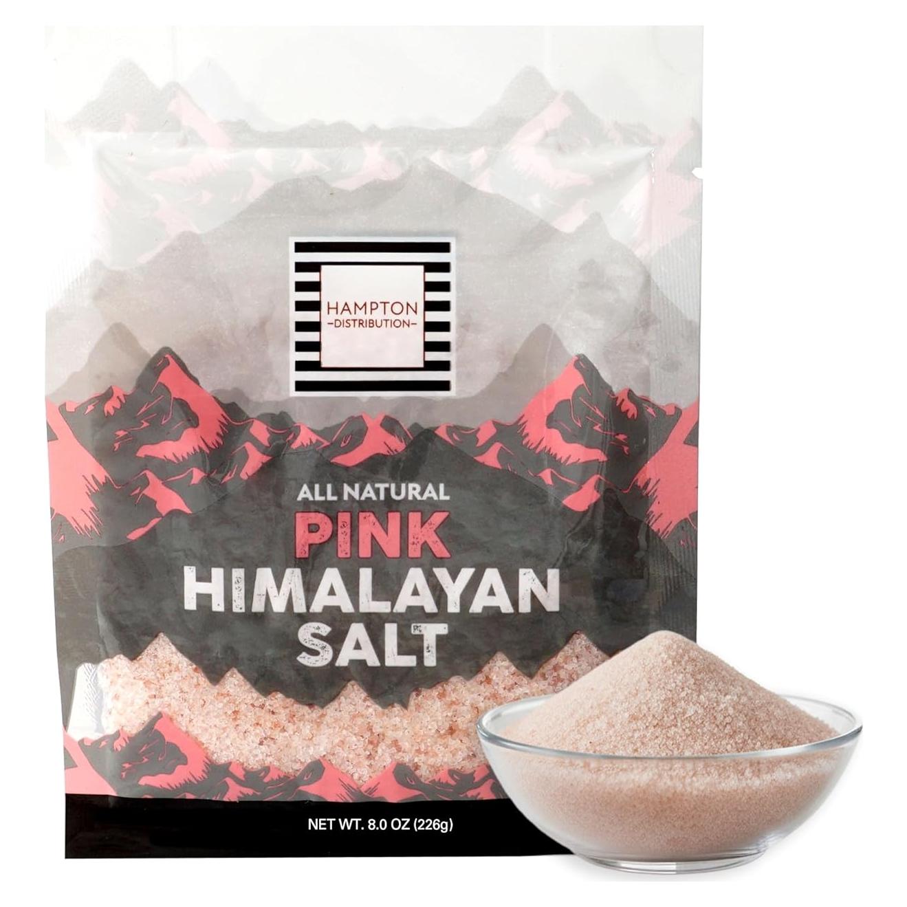 Sal Rosa del Himalaya 240g - Hampton Distribution, Grano Fino, Kosher