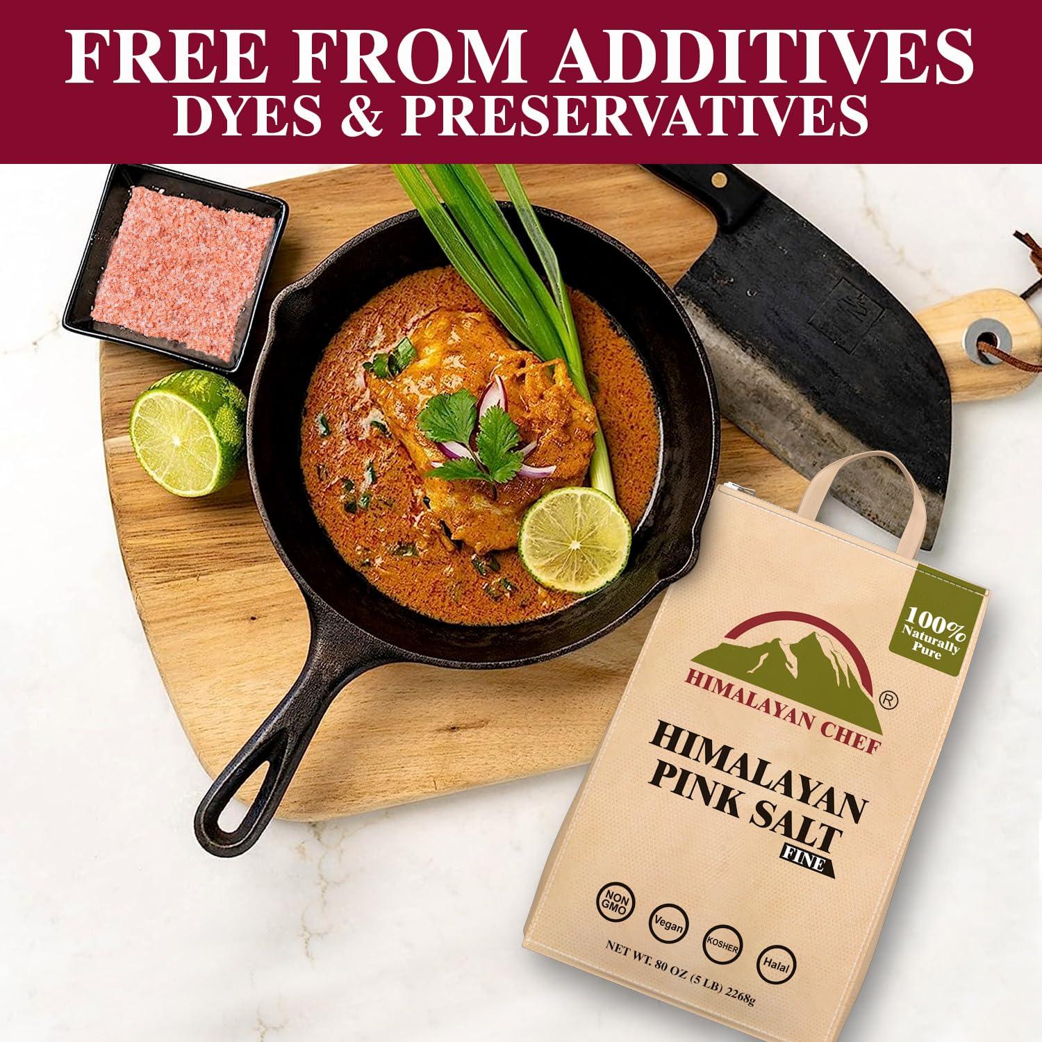 Sal Rosa del Himalaya Chef del Himalaya 2.27 kg Grano Fino Kosher