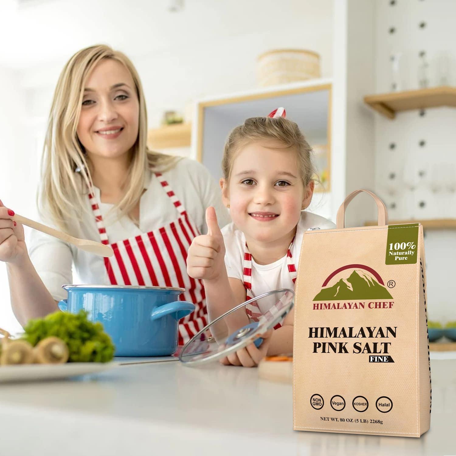 Sal Rosa del Himalaya Chef del Himalaya 2.27 kg Grano Fino Kosher