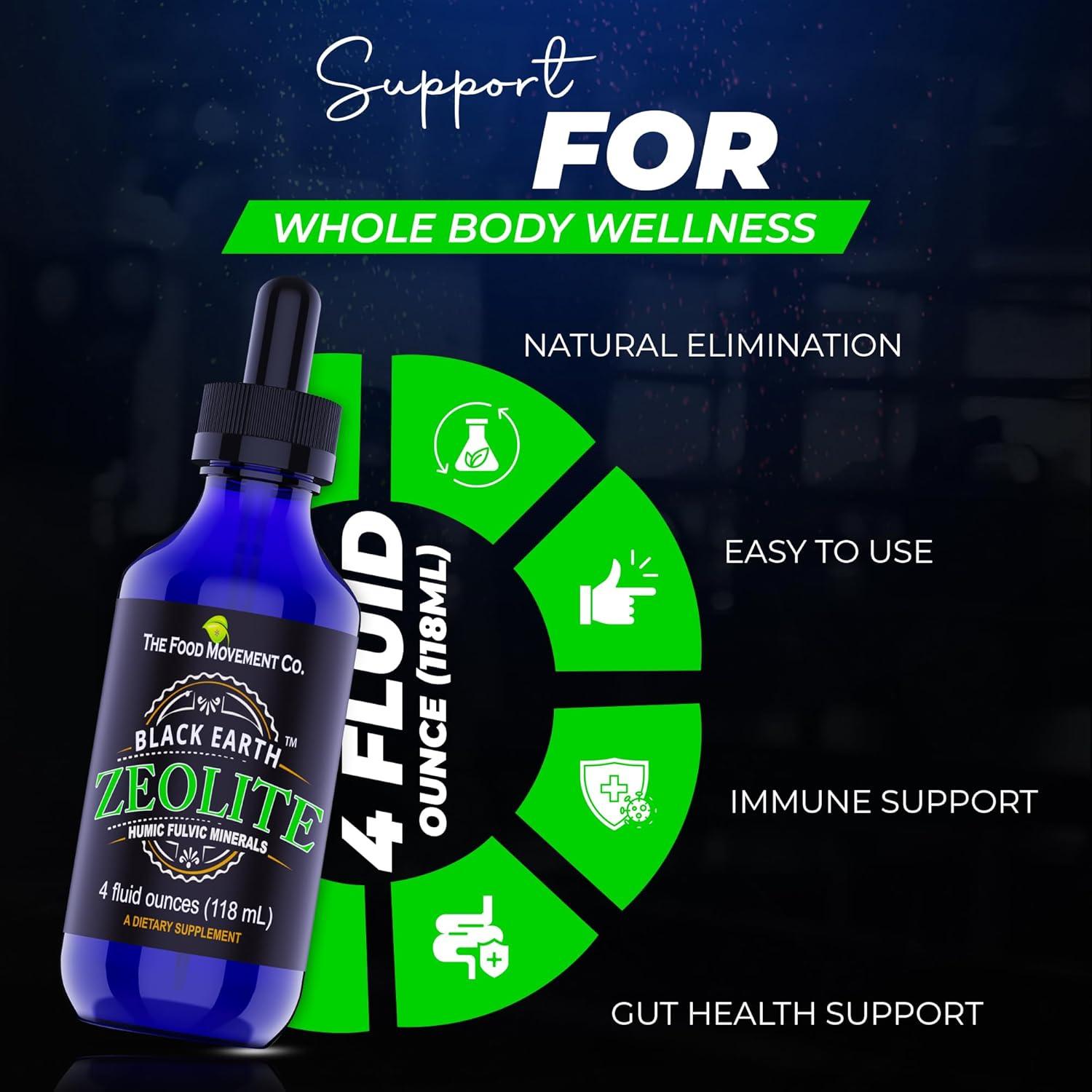 Zeolita Tierra Negra 118.29 ml - Suplemento con Ácidos Húmicos