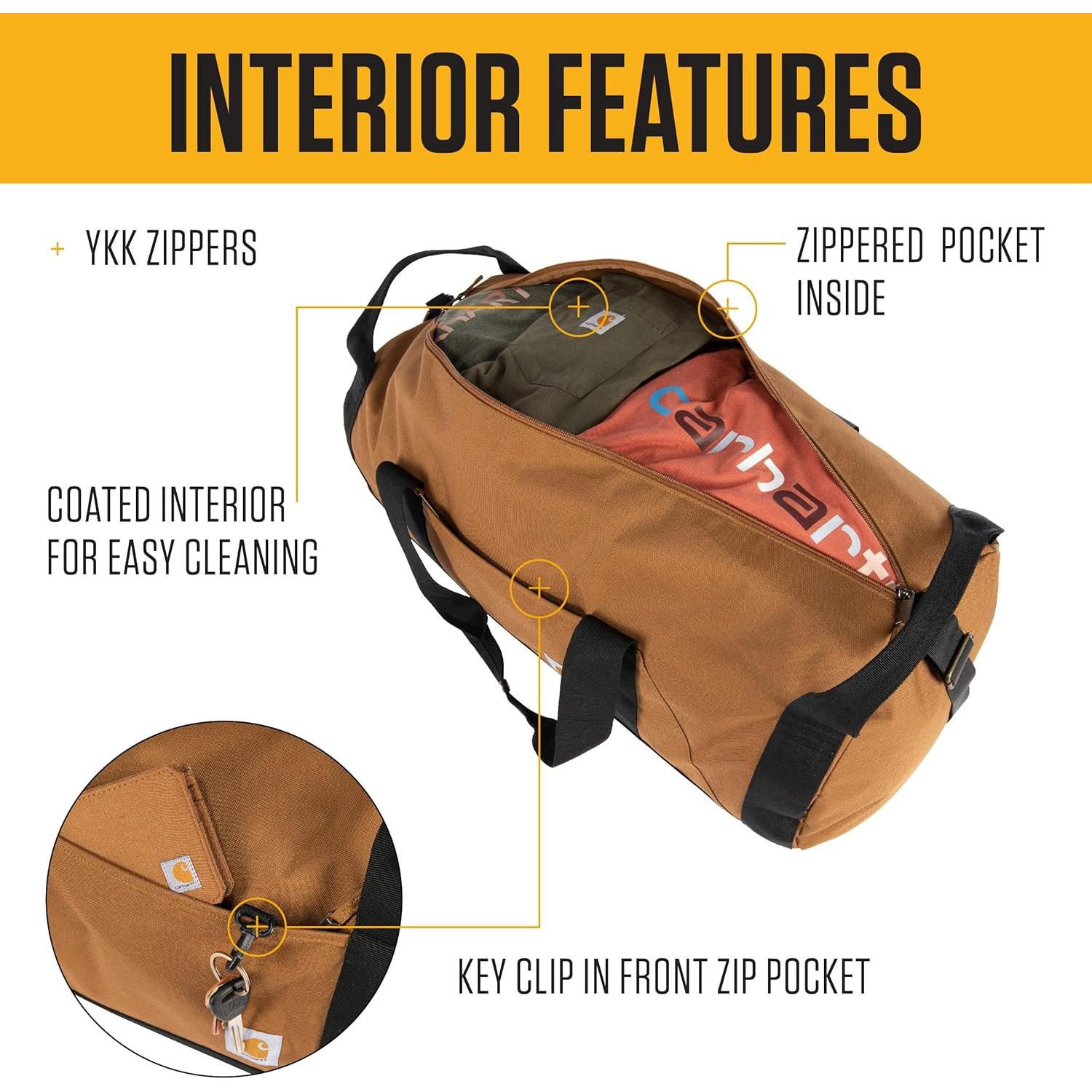 Bolsa de viaje redonda Carhartt 60L resistente y a prueba de agua