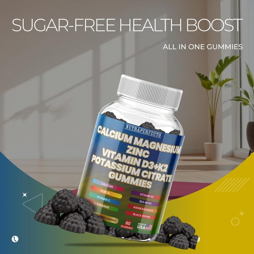 Gomitas de Calcio Sin Azúcar NutraPerfecto 54g - Vitamina D3 K2