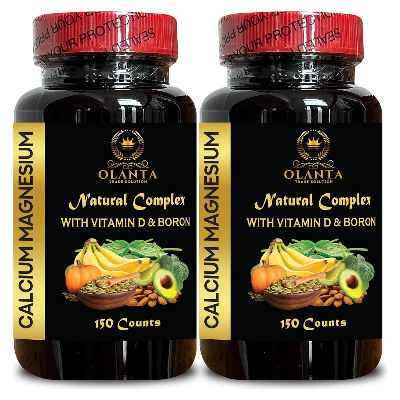 Calcio Magnesio Vitalabs - Suplemento 300 Cápsulas Sin Gluten