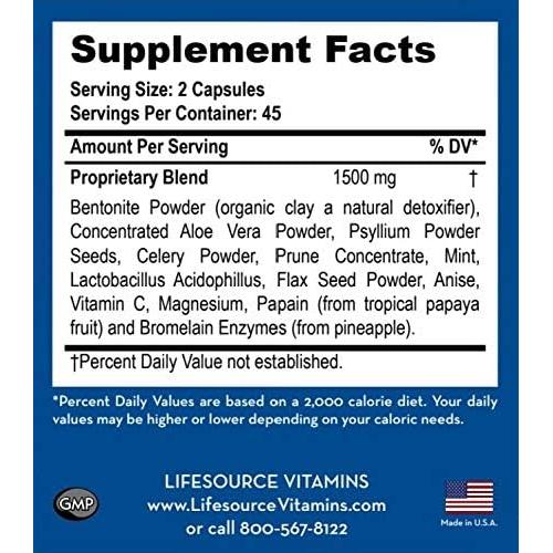 LifeSource Vitamins G.I. & Colon Support - 90 Cápsulas Digestivas
