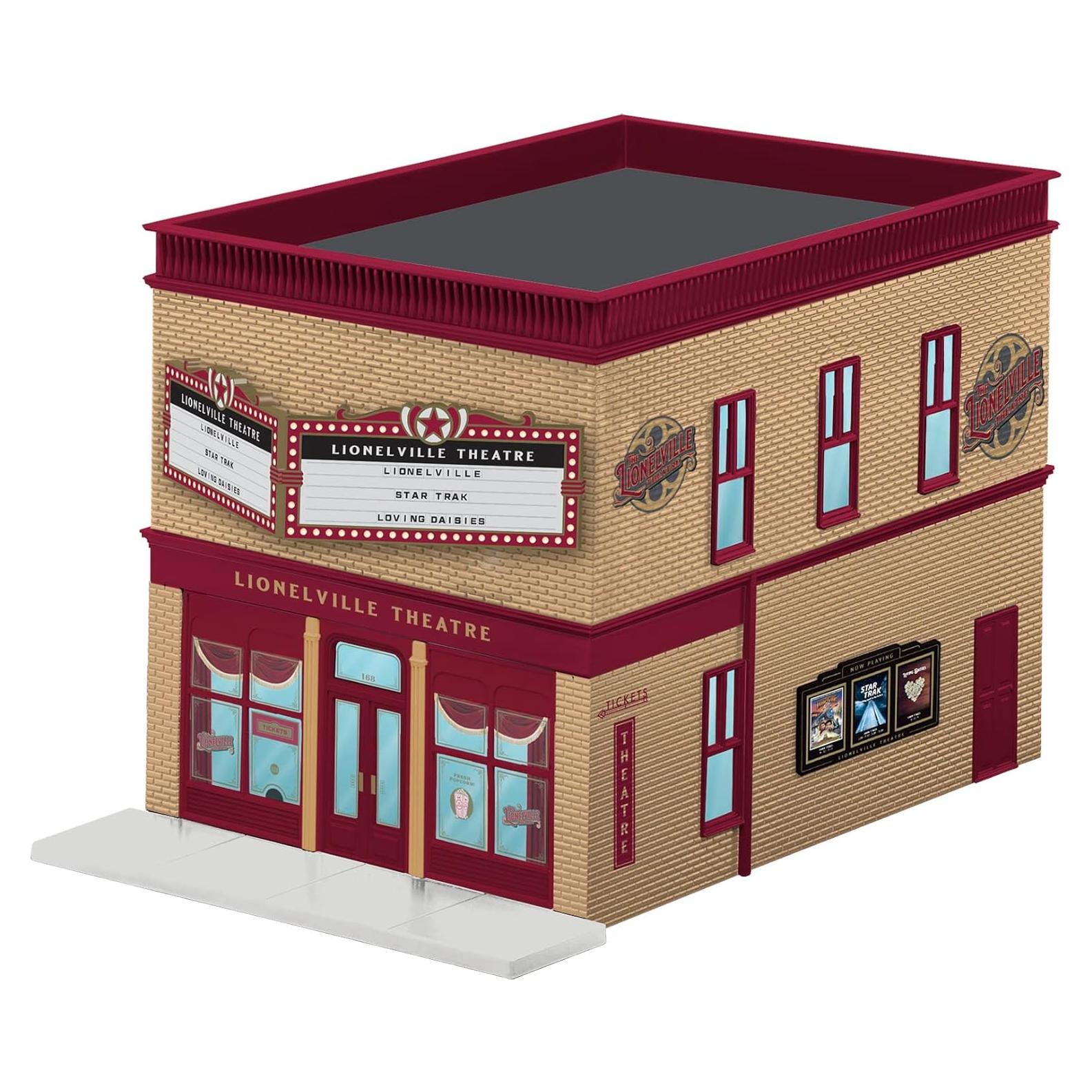 Accesorio de tren O Gauge Lionelville Theatre LED