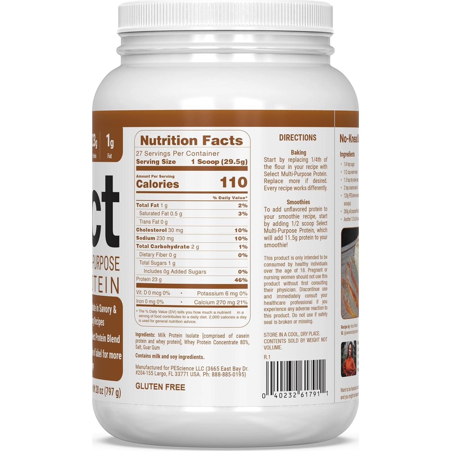 Proteína en Polvo PEScience Sin Sabor 27 Porciones 0.79kg