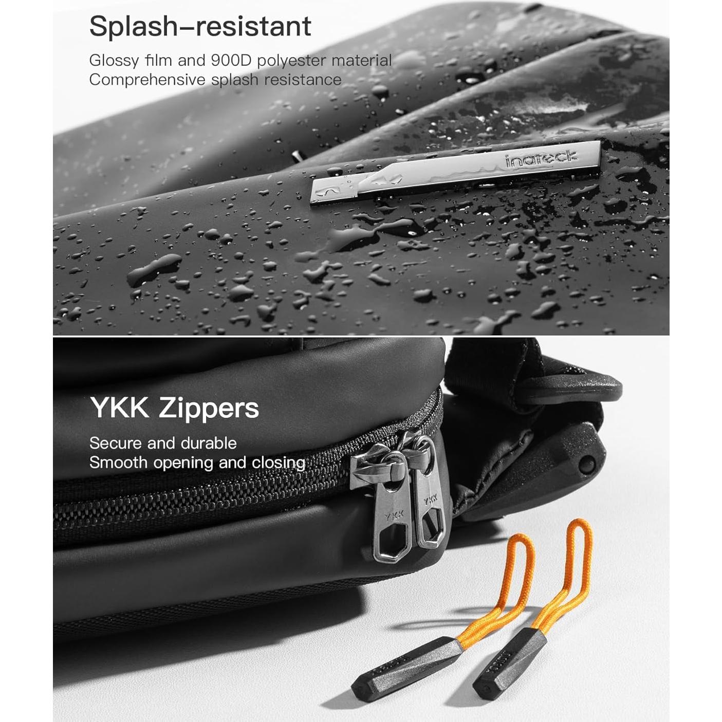 Mochila Cruzada Inateck LB03014-BK 4L Impermeable Negra