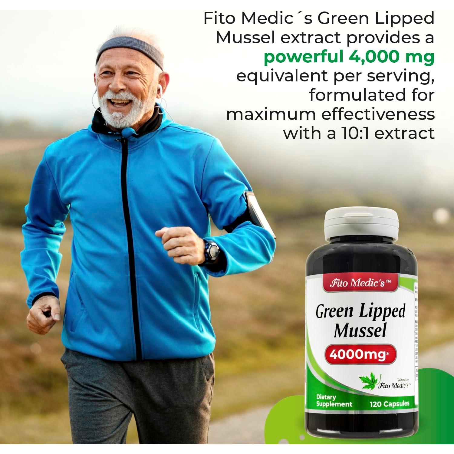 Suplemento Herbal FITO MEDIC'S Mejillón de Labio Verde 120 Cápsulas 400mg