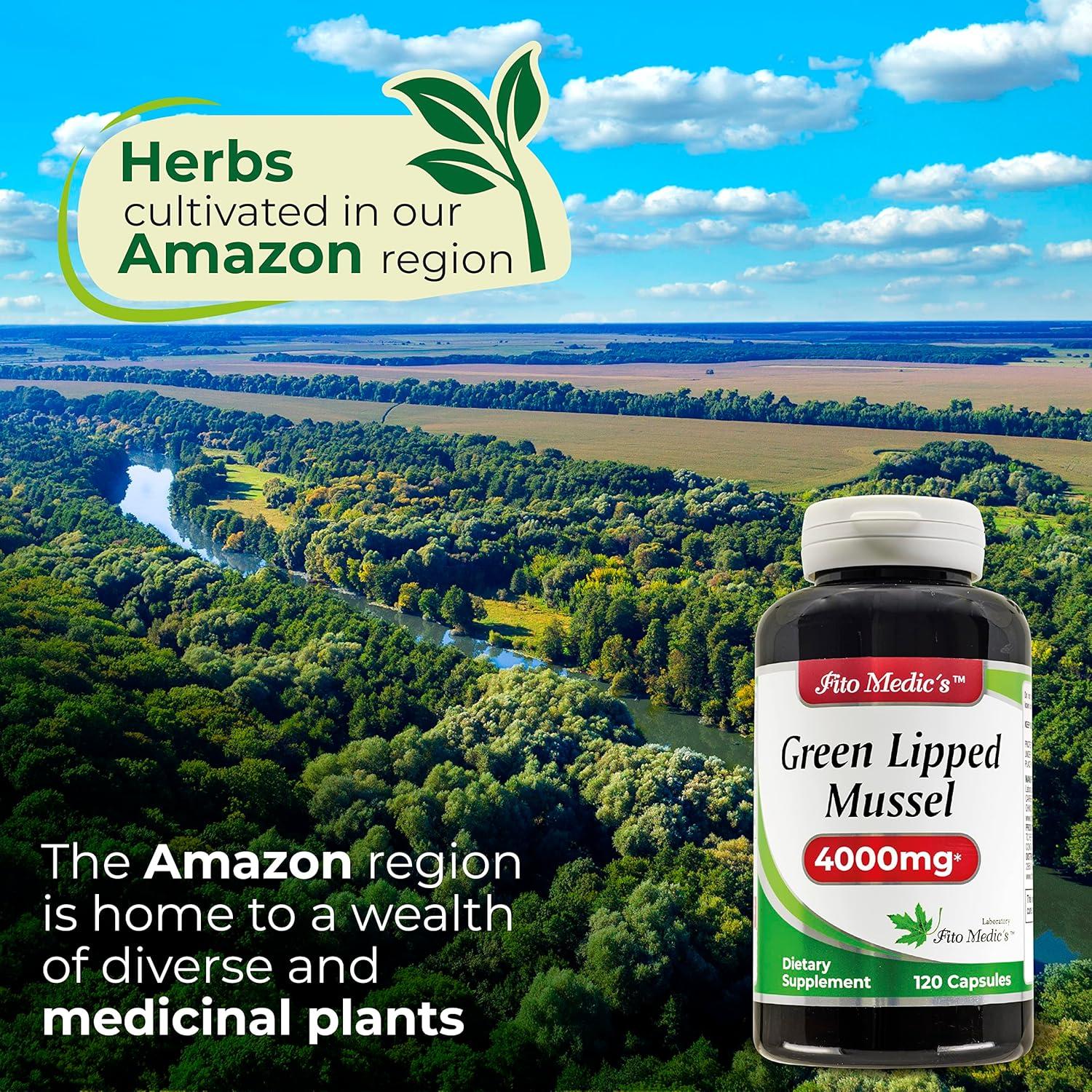 Suplemento Herbal FITO MEDIC'S Mejillón de Labio Verde 120 Cápsulas 400mg