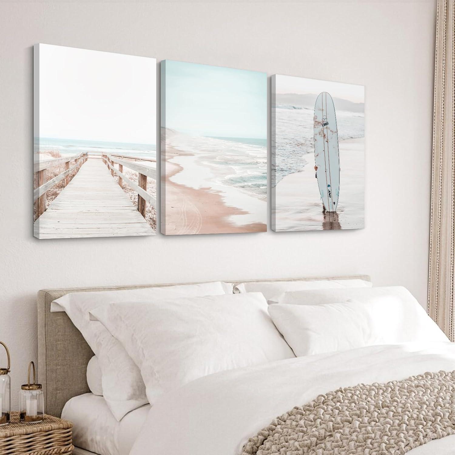 Arte de Pared Oceánico Youillne Juego de 3 Lienzo 40x60 cm