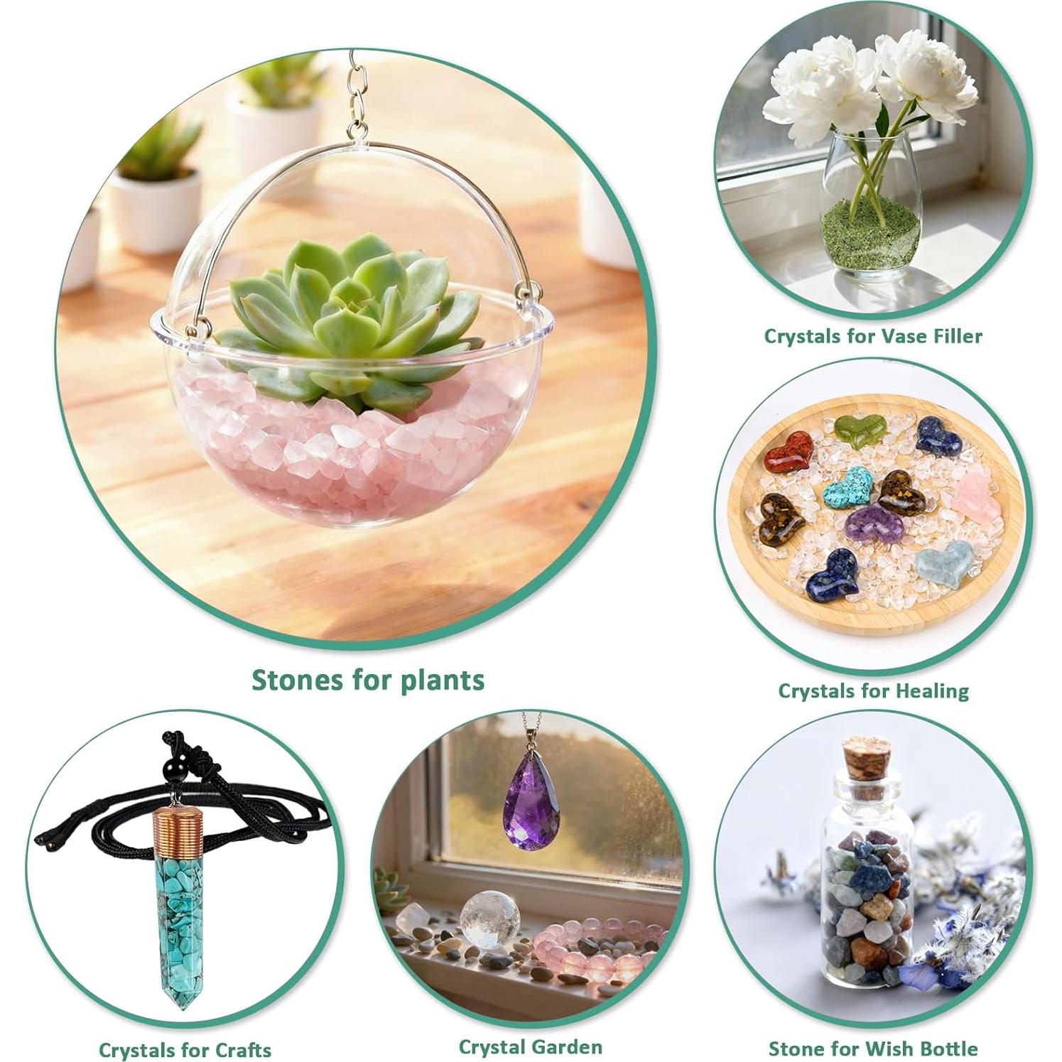 Piedras Pulidas Chips de Aventurina Verde 0.45 kg - Sanación Reiki