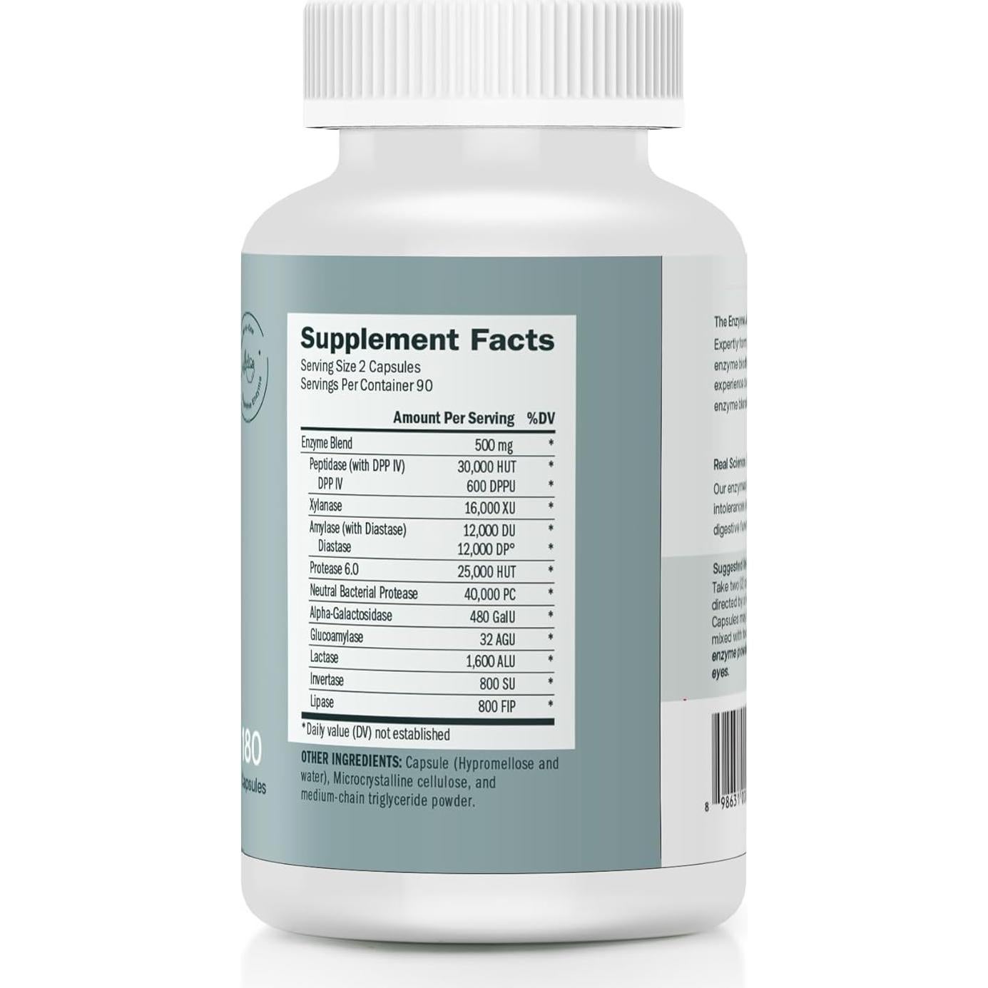 Suplemento Digestivo Houston Enzymes TriEnza 180 Tabletas